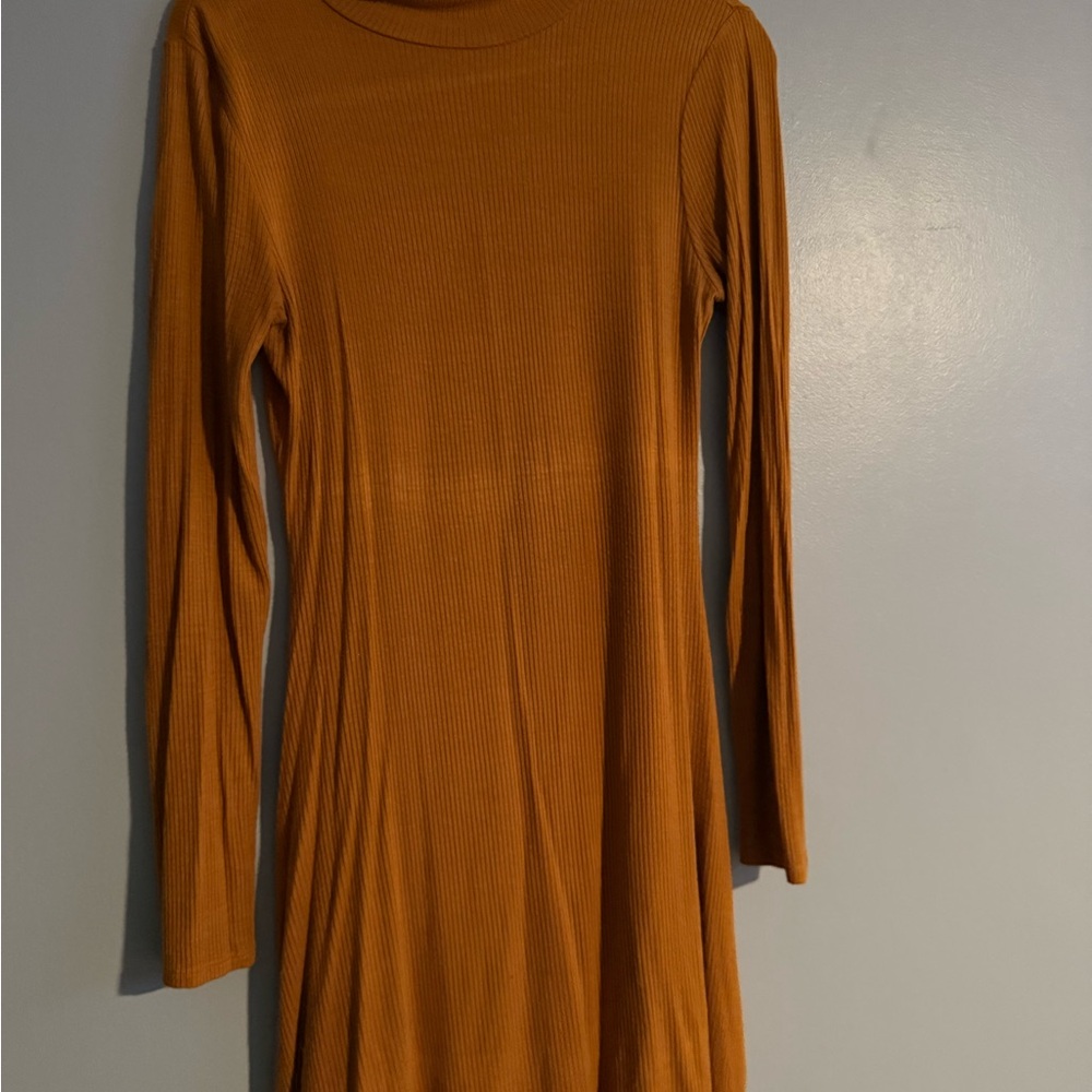 Forever 21 Ribbed dress in Warm Orange